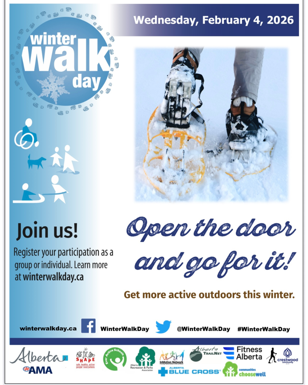 Winter Walk Day Poster